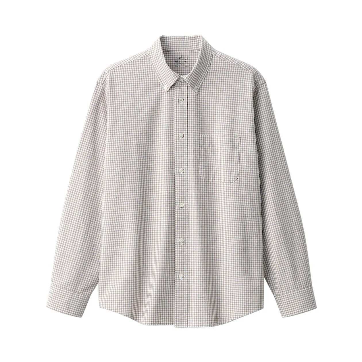 Washed Oxford Long Sleeve Button Down Shirt