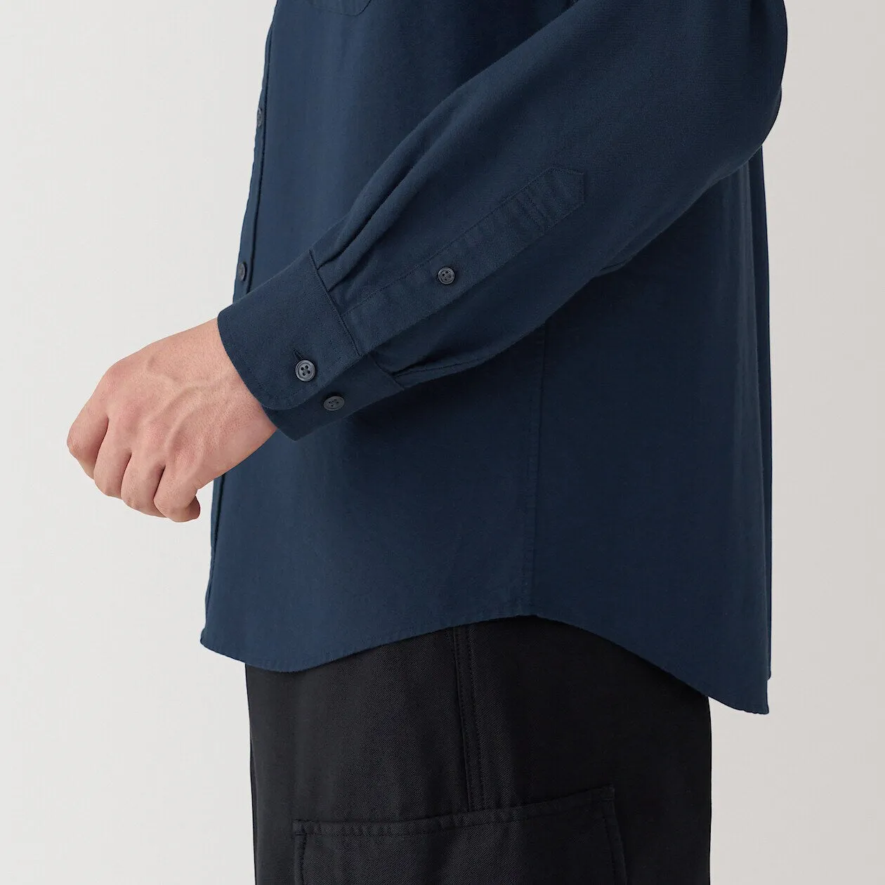 Washed Oxford Long Sleeve Button Down Shirt