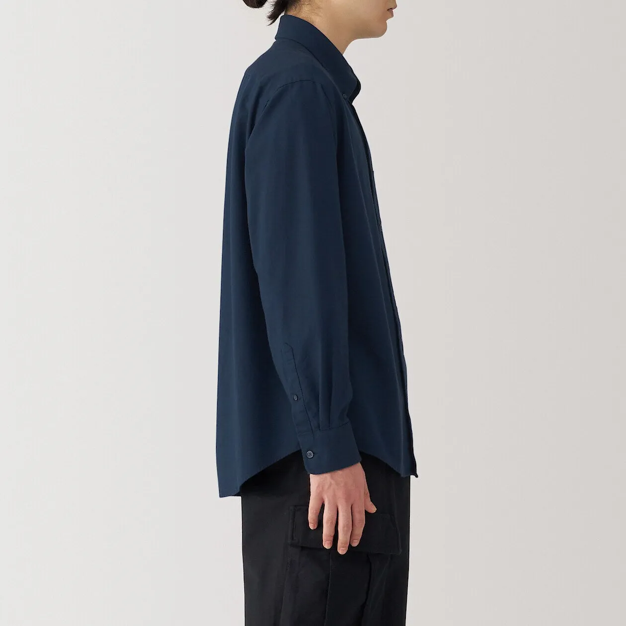 Washed Oxford Long Sleeve Button Down Shirt