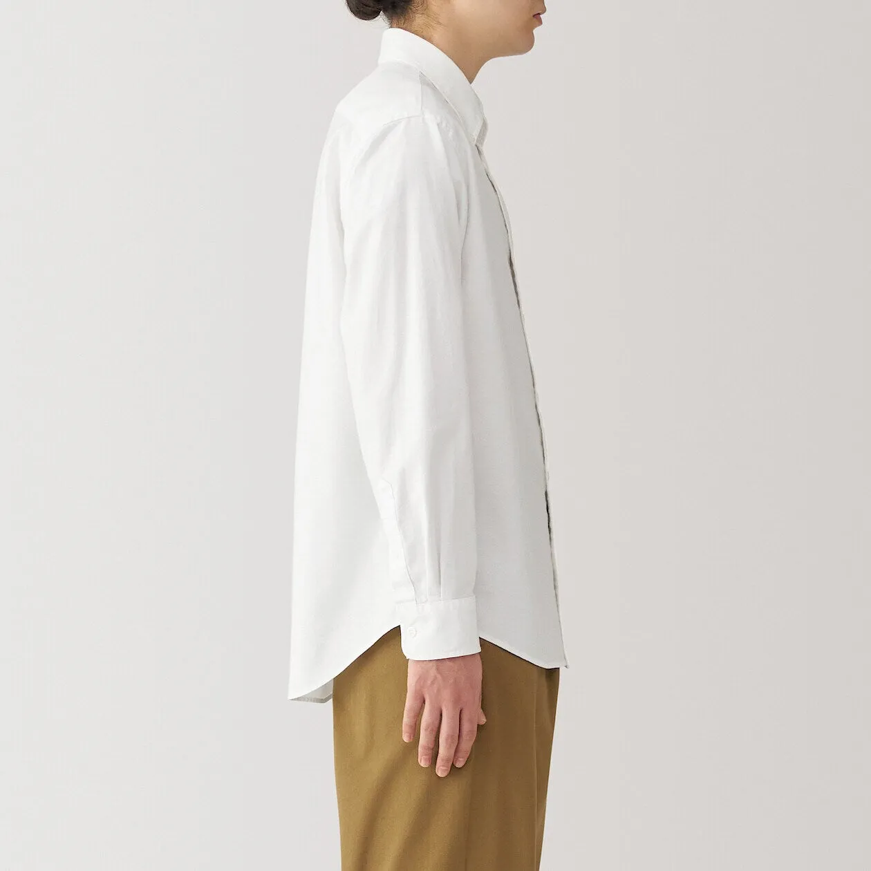 Washed Oxford Long Sleeve Button Down Shirt