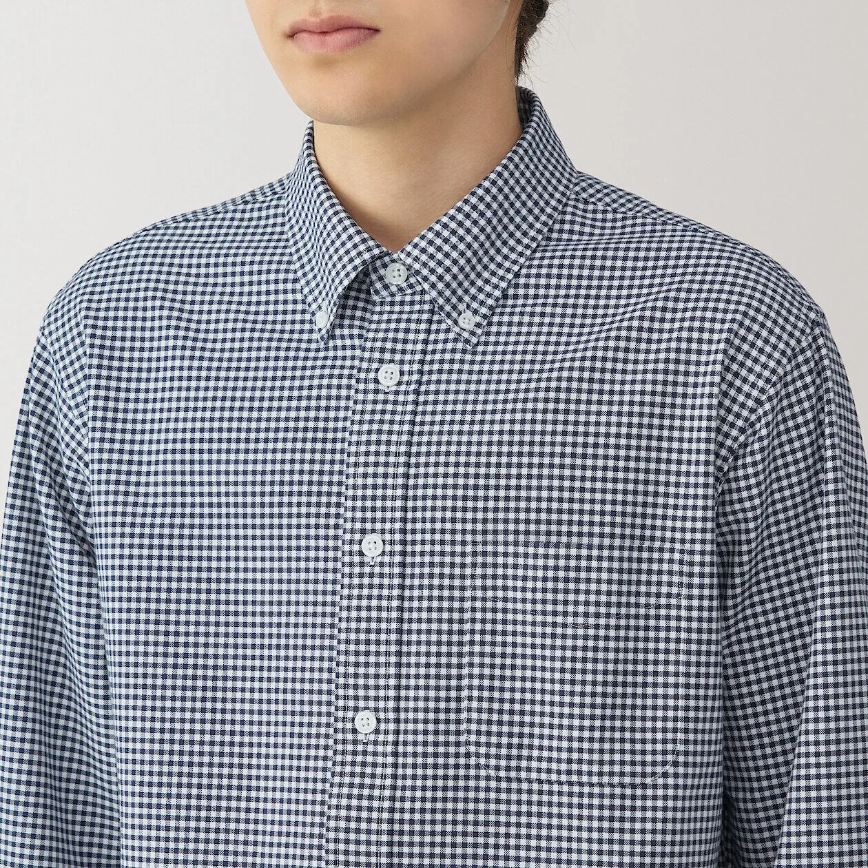Washed Oxford Long Sleeve Button Down Shirt