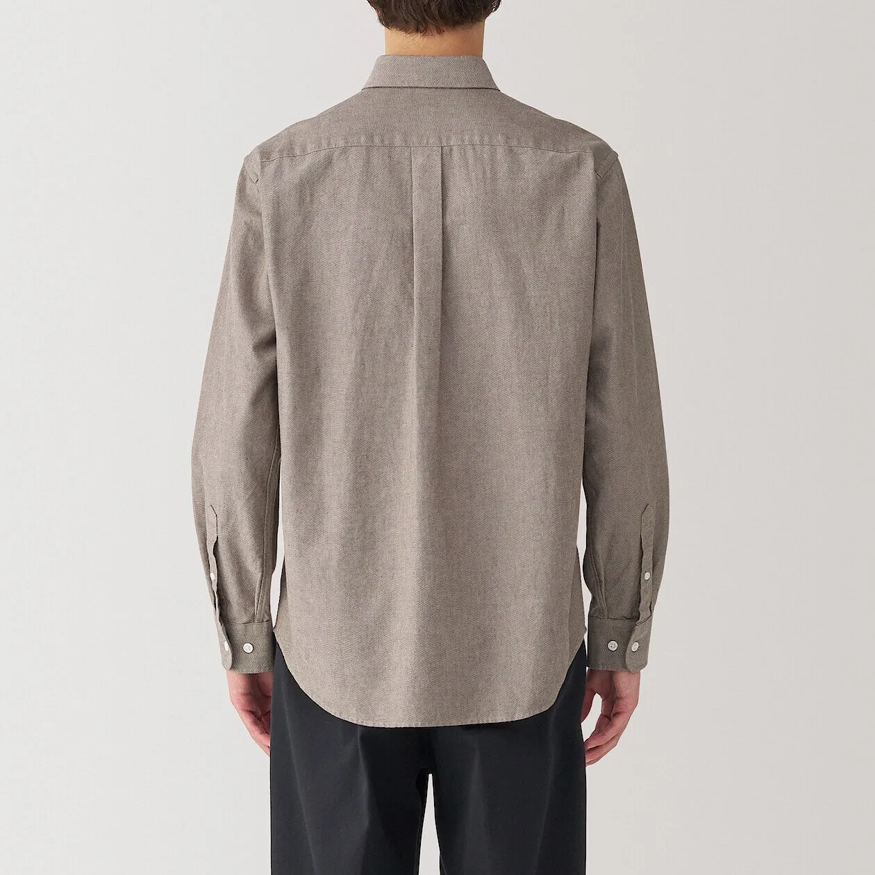 Washed Oxford Long Sleeve Button Down Shirt