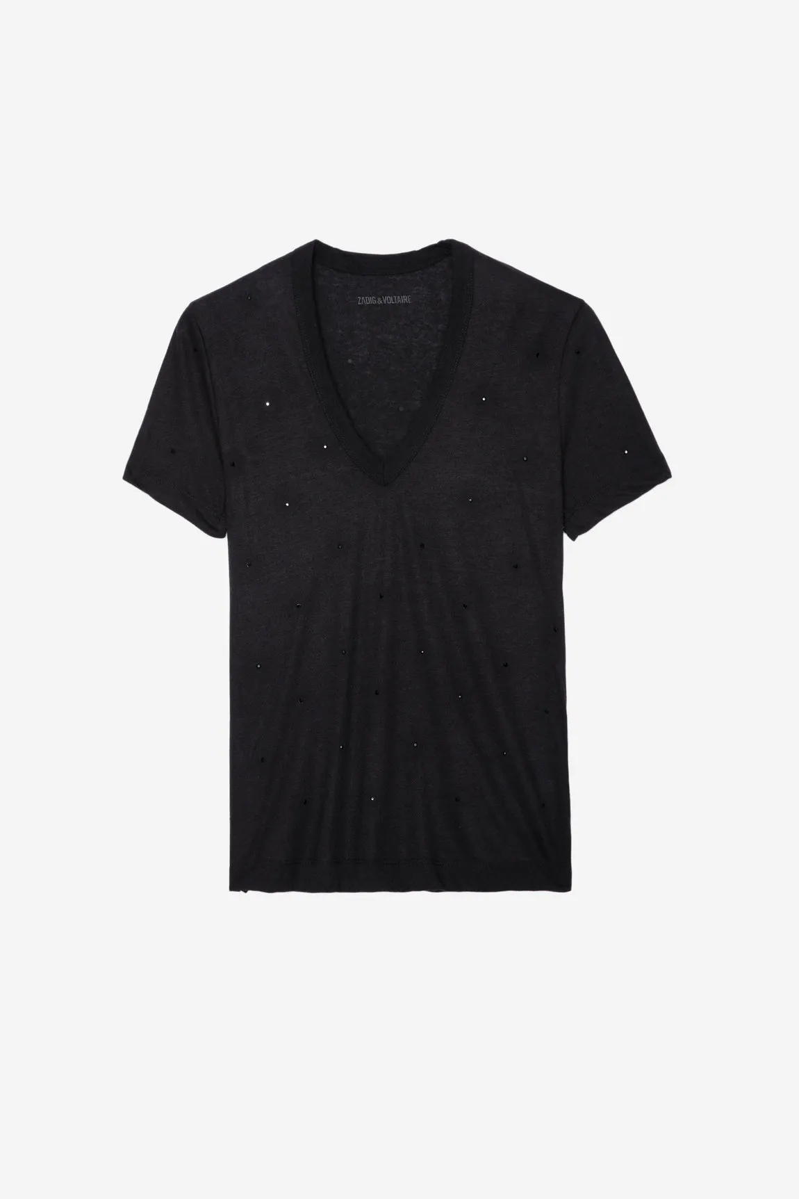Wassa Strass T-Shirt Noir