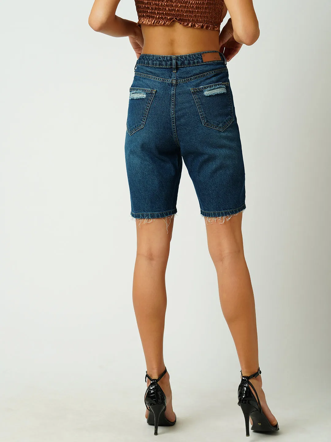 Women High-Rise Comfort Fit Shorts