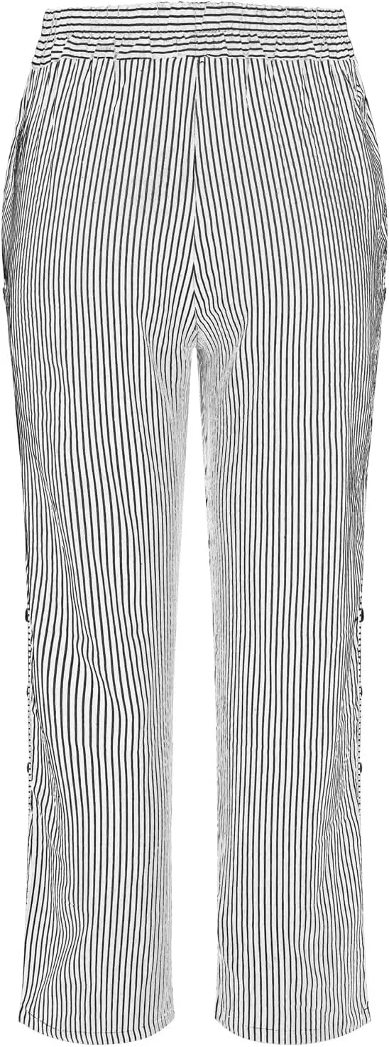 Women Linen Pants High Waist Adjustable High Waisted Dressy Trousers Linen Pants Women Summer Solid Lounge Long Trousers