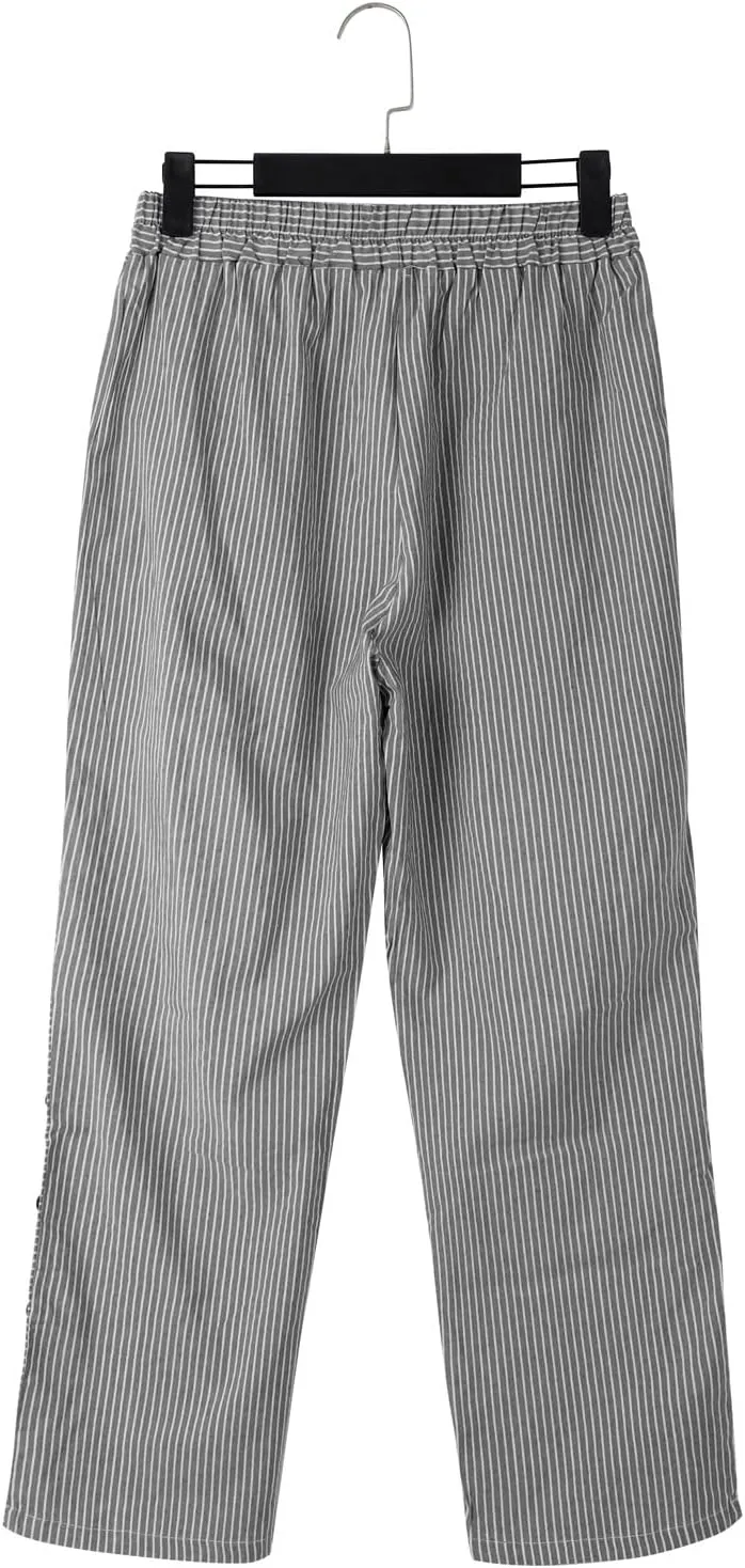 Women Linen Pants High Waist Adjustable High Waisted Dressy Trousers Linen Pants Women Summer Solid Lounge Long Trousers