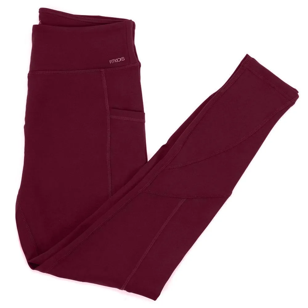 Women's All-Day Active High Waist Full Length Leggings With Side Pockets