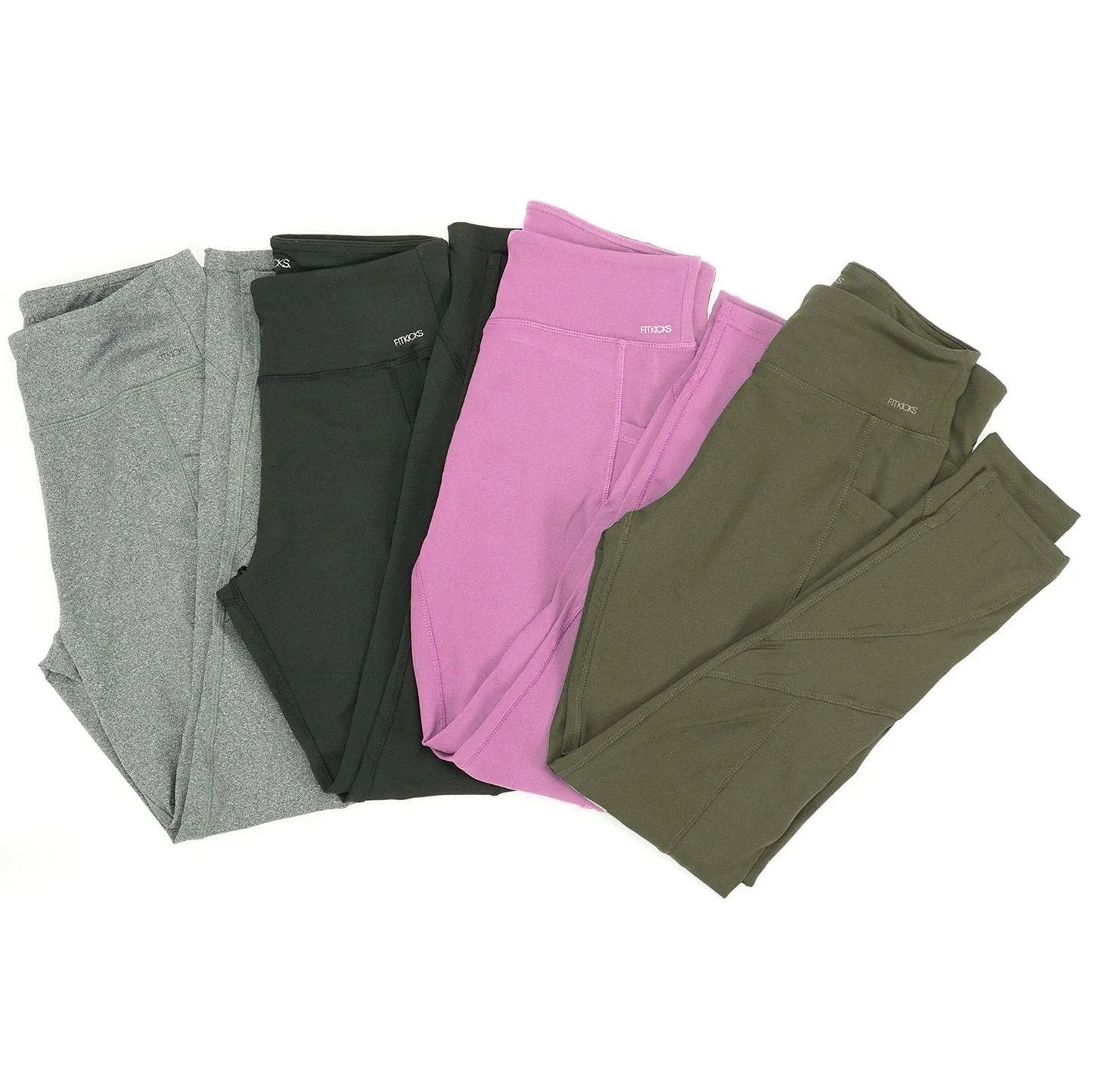 Women's All-Day Active High Waist Full Length Leggings With Side Pockets