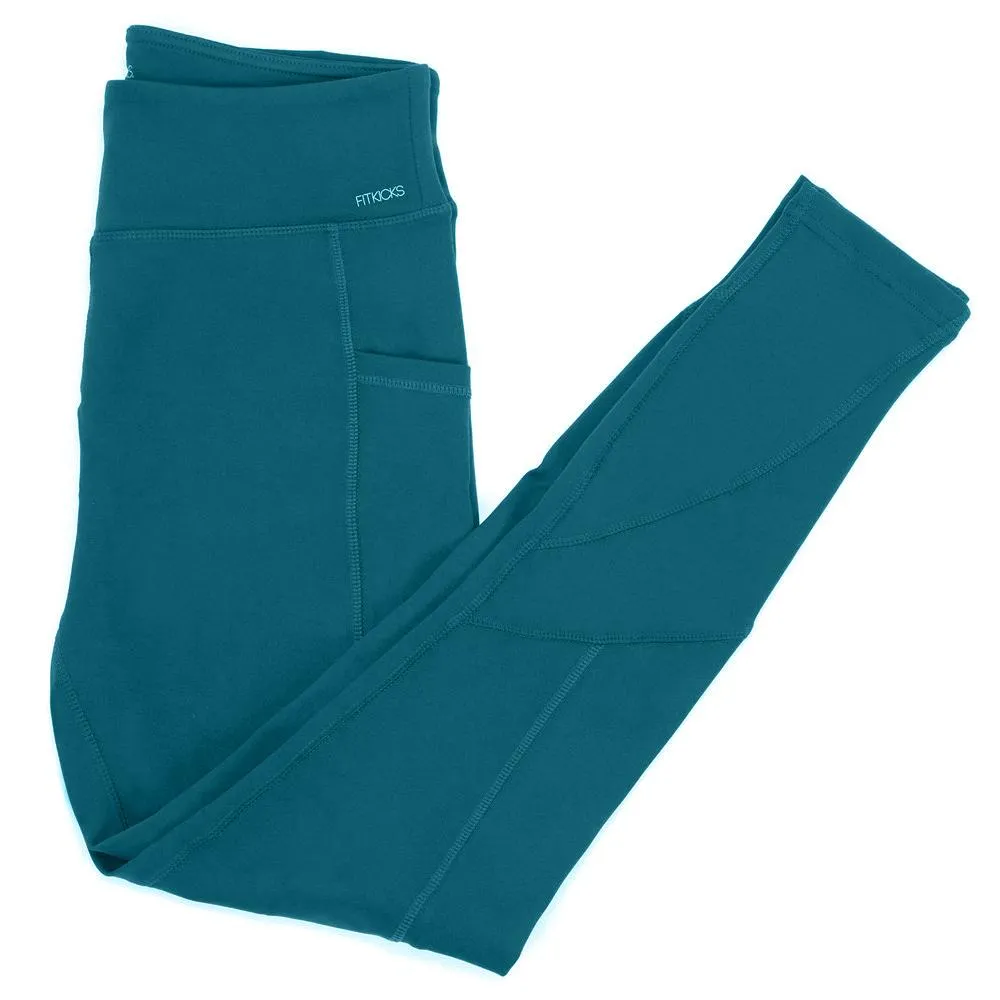 Women's All-Day Active High Waist Full Length Leggings With Side Pockets