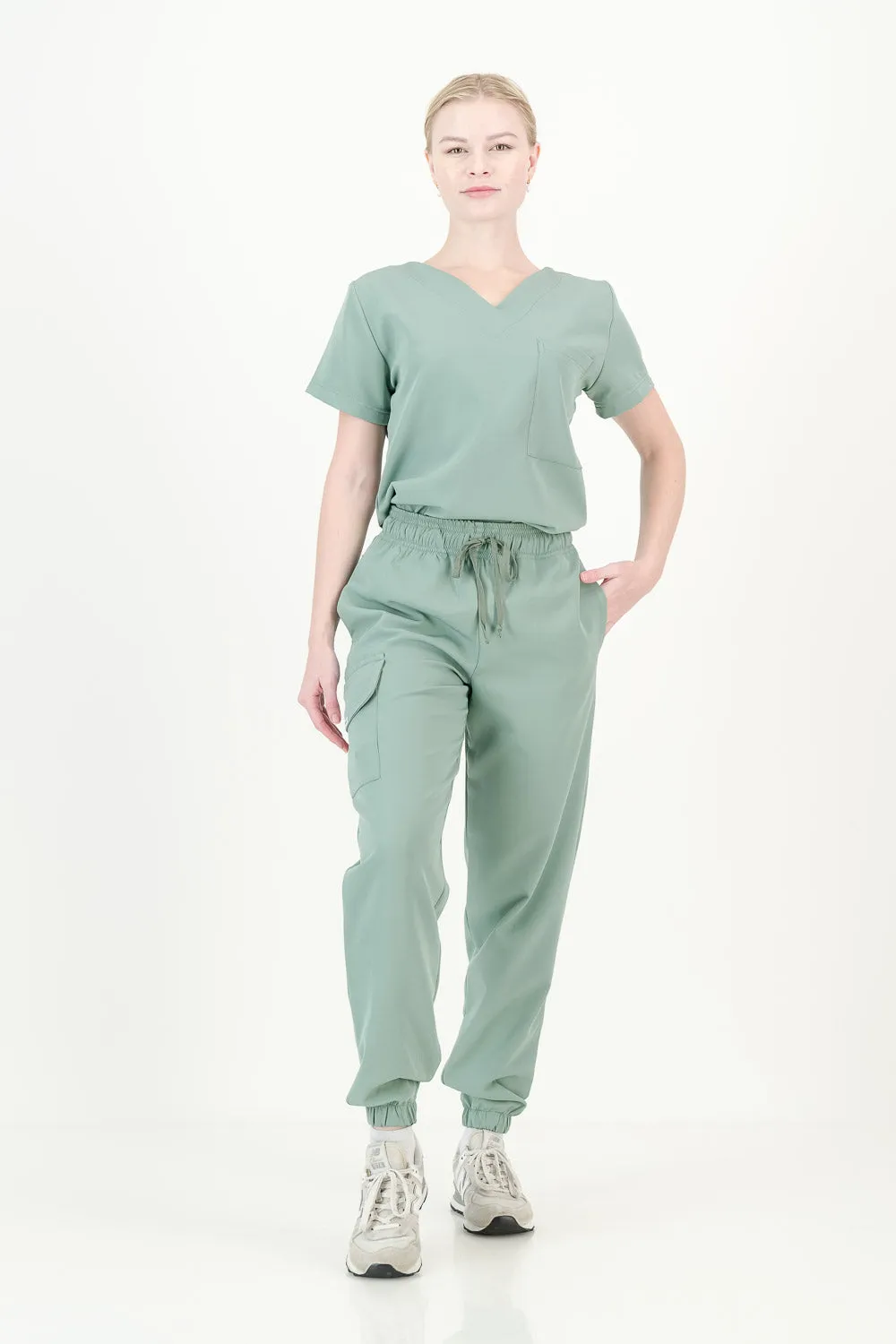 Women's Sage Green Scrub Pants